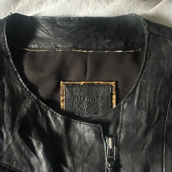 Kate Moss for Topshop Asymmetric Leather Jacket - Picture 3 of 12